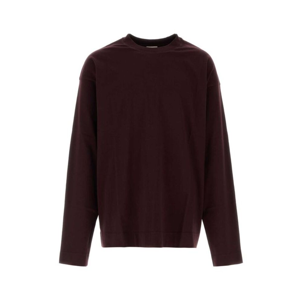 Dries Van Noten Men Grape Cotton Oversize Hegland T-Shirt